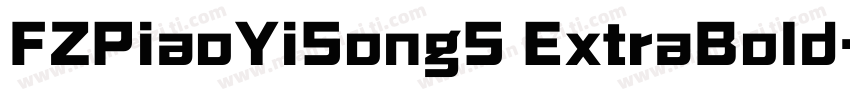 FZPiaoYiSongS ExtraBold字体转换